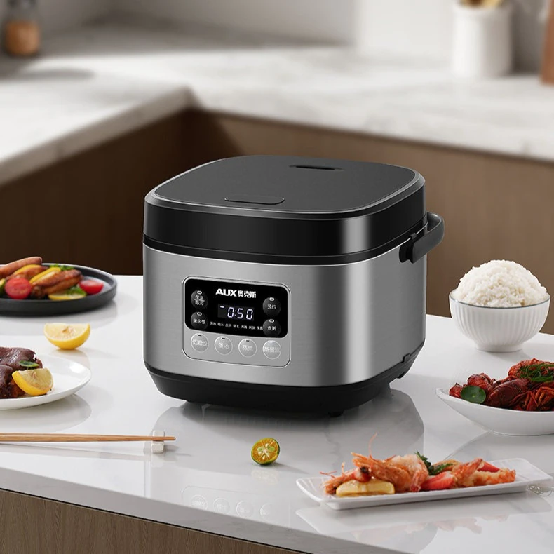 Low-sugar rice cooker rice soup separation steaming 2-3L uncoated stainless steel rice cooker regular appointment