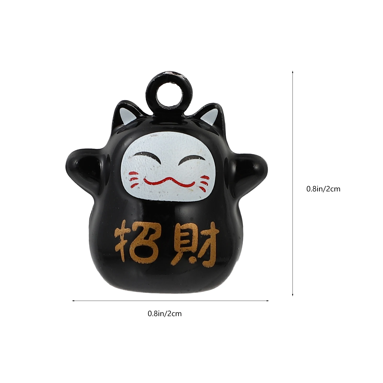 12 قطعة أجراس قطة الحظ الكرتون محظوظ القط الحيوانات الأليفة أجراس النحاس هدية قلادة DIY بها بنفسك جرس صغير هدية الحرف الهاتف حقيبة مفاتيح سلسلة الإكسسوارات