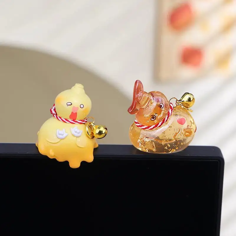 [J] 1/4Pcs Resin Gourd Decor For Desk Car Dashboard TV Monitor Gift Idea Cute 3D Figurine Mini Ornament Gift