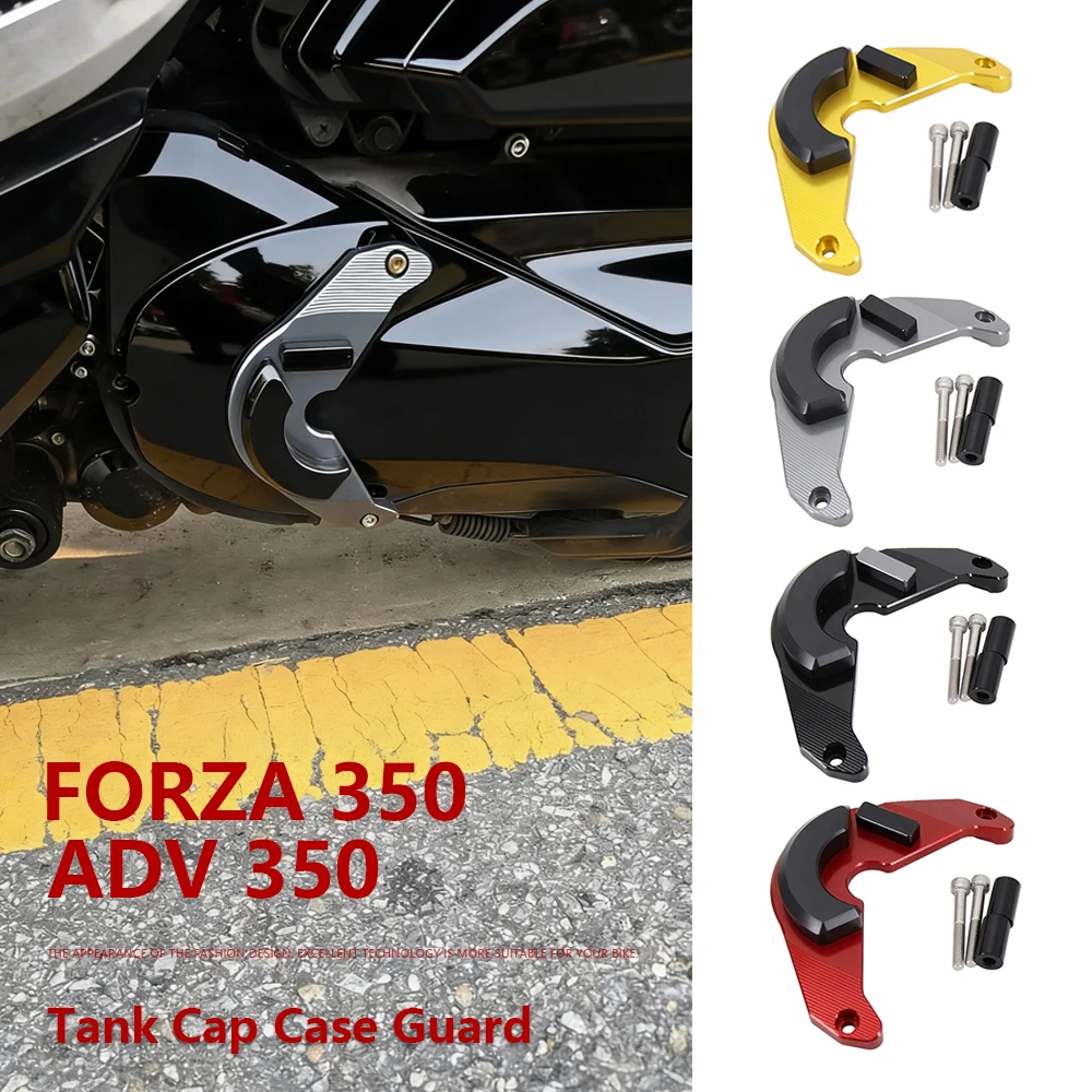 

Motorcycle Protection Cover ADV350 ADV 350 2021-2025 CNC Aluminum For HONDA FORZA Forza 350 Forza350 2024 Tank Cap Case Guard