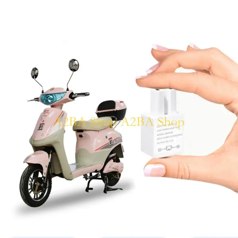 A2BA Double USB Output 5V 2.1A Charging Adapters Electric Bike USB Adapters for 36V