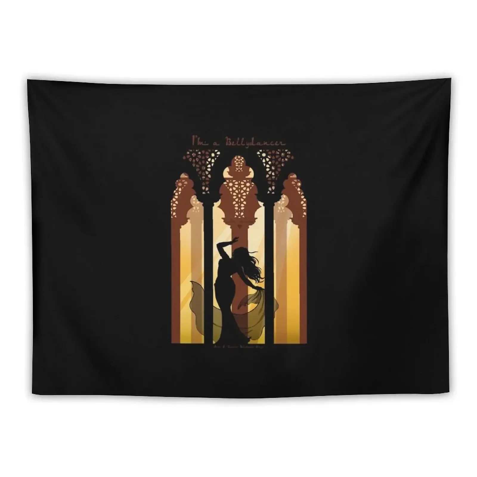 Raks Sharki silhouette Tapestry Room Decor Aesthetic Room Decore Aesthetic Tapestry