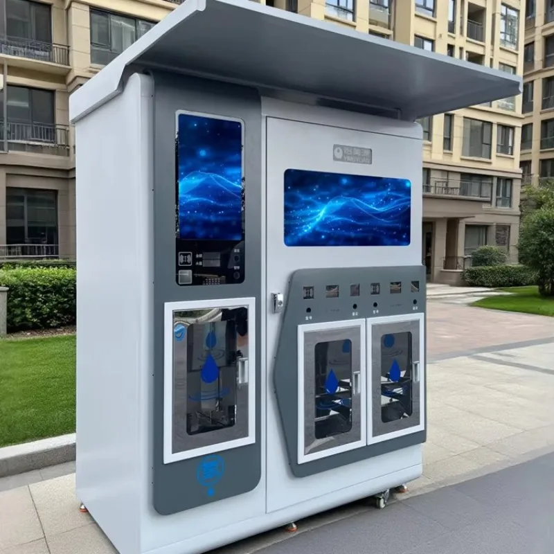 

Customized Automatic Water Vending Machines Large-Scale Community Direct Source Pure Drinking Water Purification Equipment Coin