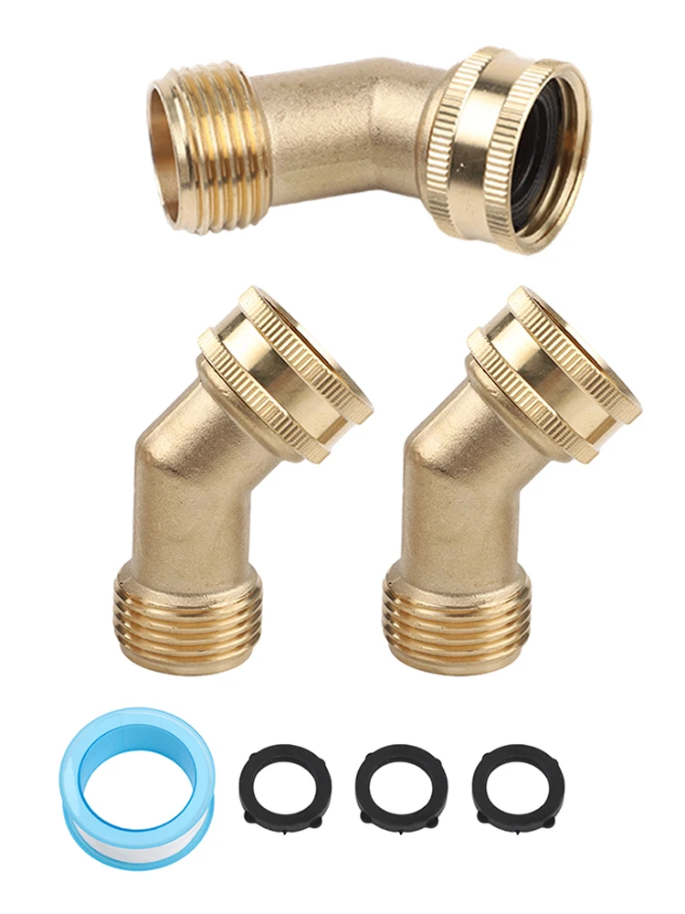 Outdoor Hose Extension Garden Hose Elbow Standard 3 4 Inch GHT Prevent Leaks Outdoor Use Outdoor Water Hose Adapter