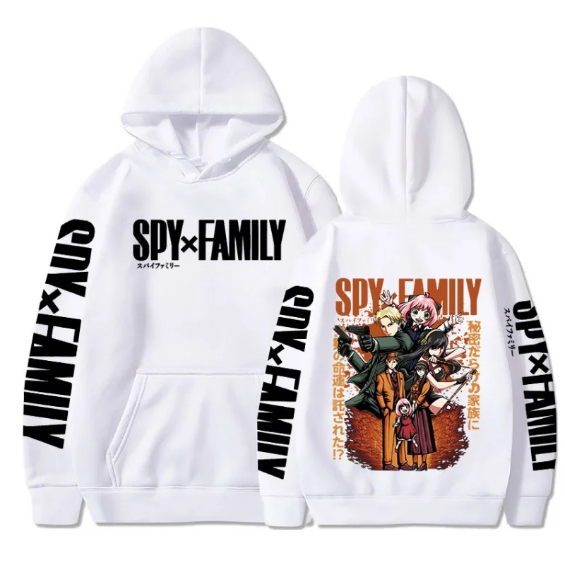 Anime Spy X Family Characters Leisure Life Women's Clothing Hoodies Street Trend Sports Style Creative Fun Fashion Matching