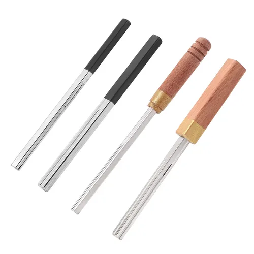 Imagen 2 del producto Herramienta de reparación de archivos de traste de Guitarra, pulido de ranuras de traste de Guitarra, herramientas Luthier, Lima de mantenimiento con mango de madera/goma