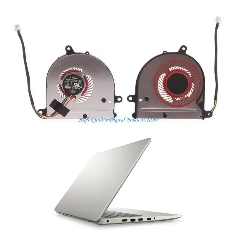 U2JE Laptop CPU Radiator DC5V 0.5A 4 pinos resfriamento para MSI MS-14B1 MS-14B2