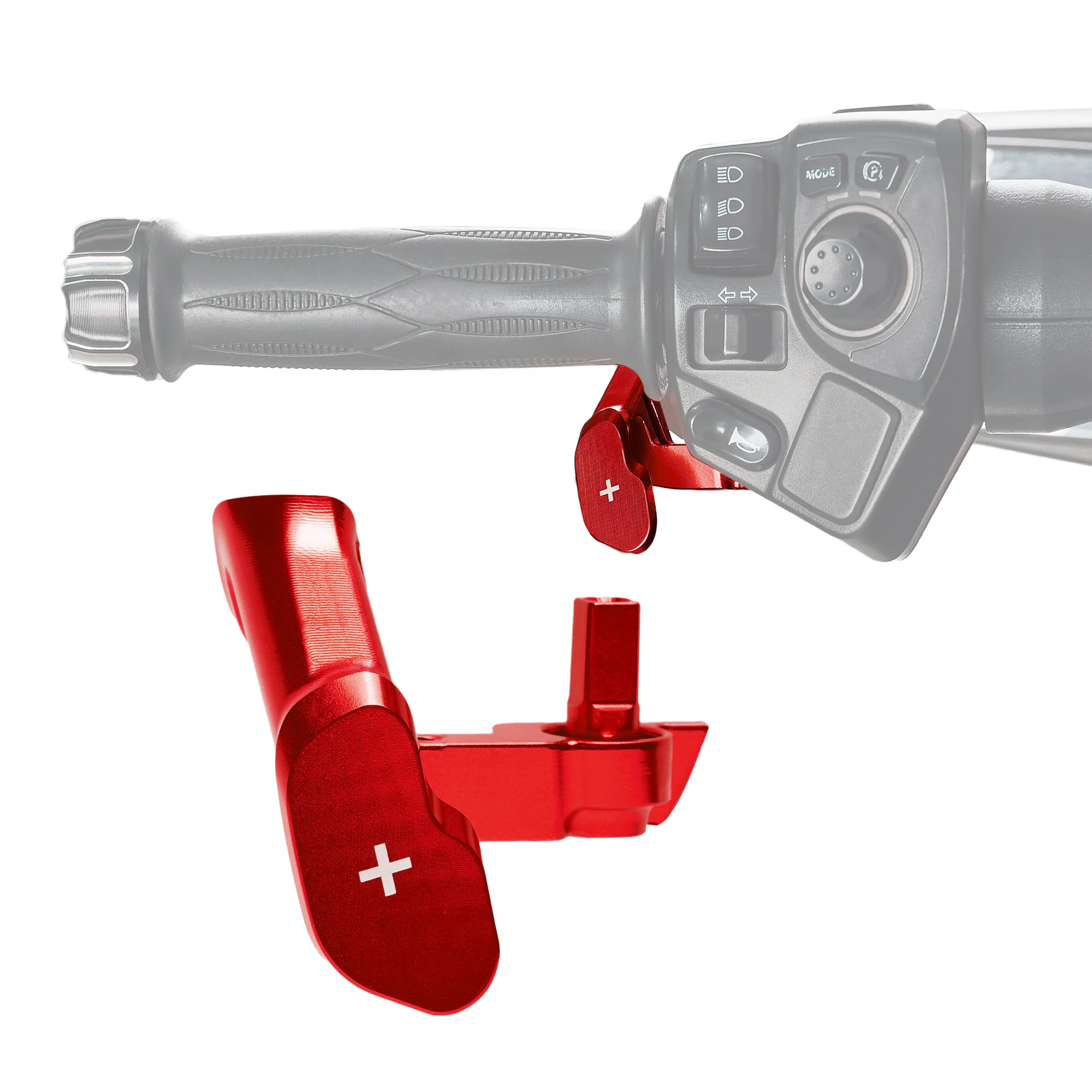

Motorcycle Red Shifter Control Thumb Throttle Lever Thumb-Tap for Can Am Spyder F3 RT & Canyon XT/Canyon Redrock 2025 Model