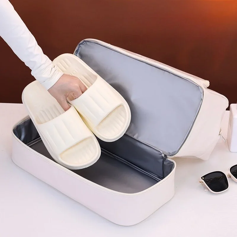 Double Layer Makeup Bag Portable Travel Cosmetic bag Wet Dry Separation Swimming Storage Handbag for Beach Gym Trip