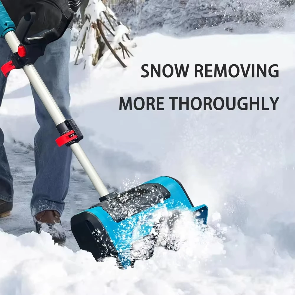 

Winter Wonder Weapon: Cordless Electric Snowplow Sweeper For Makita Battery into a Snow-Busting Superhero for Street Clean-Up