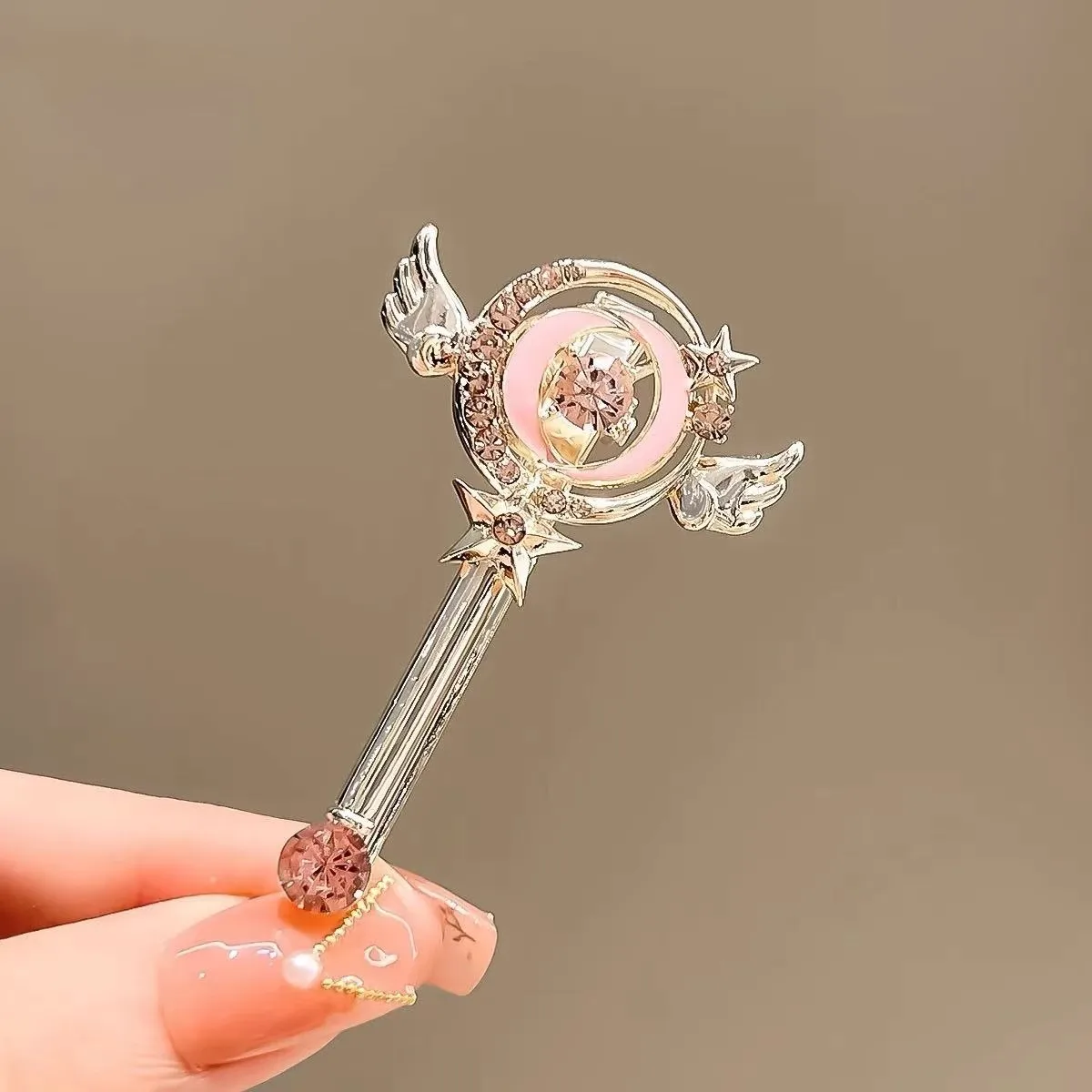 Magic Wand Hairpin Cute Girly Hair Accessory Side Clip Bangs Clip Duckbill Clip Internet Celebrity Hairpin Fashionable Hair Accessory