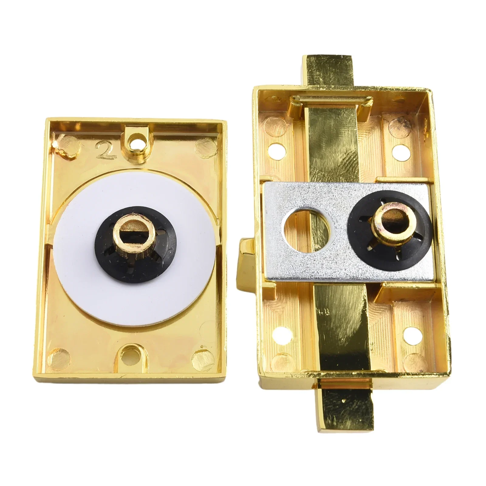 Bathroom Indicator Lock None Satin Nickel Vacant Engaged Gold Polished Chrome Privacy Satin Brass 1PCS 59*40mm