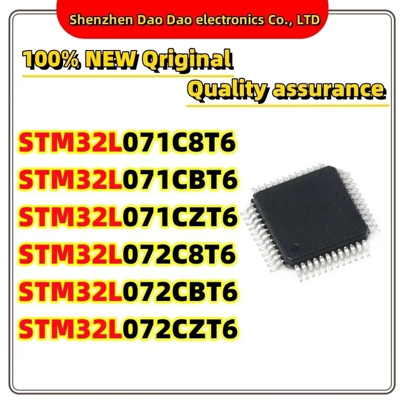

STM32L071C8T6 STM32L071CBT6 STM32L071CZT6 STM32L072CBT6 STM32L072CZT6 LQFP-48 Microcontroller chip IC new original