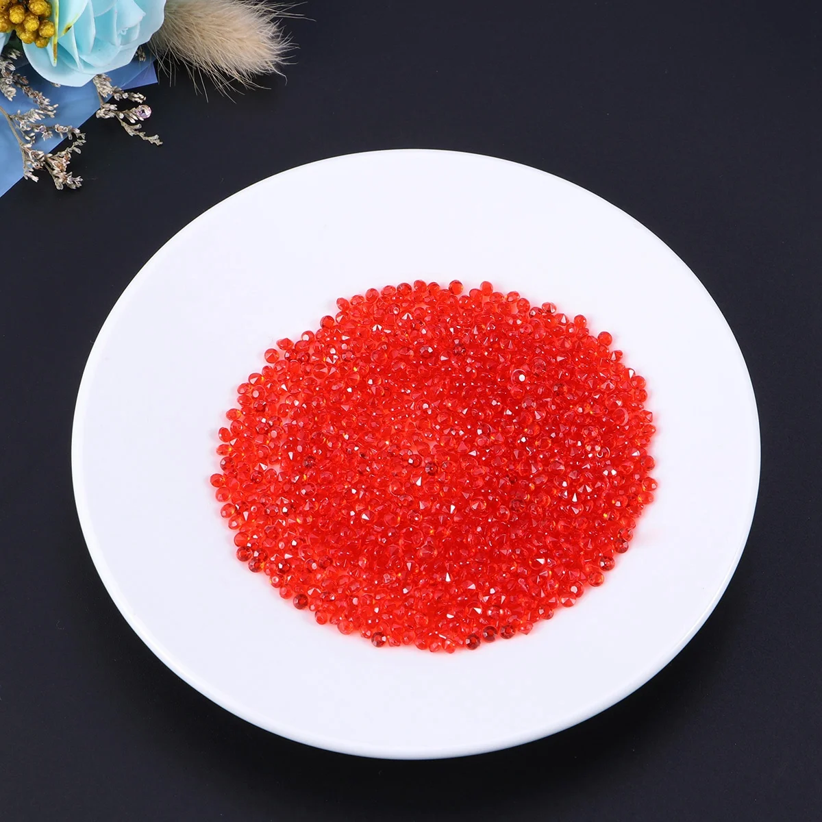 

1000Pcs Acrylic Rhinestone Bright Color 3mm Wedding Table Scattering Crystals Bridal Shower Party Decorations Nail Tip Photo