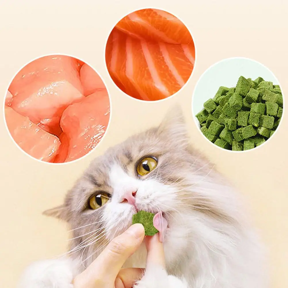 500g Cat Snacks Freeze Dried Grain Freezedried Granules Cat Grass Teeth Grinding Stick Cat Grass Granules Cat Snack