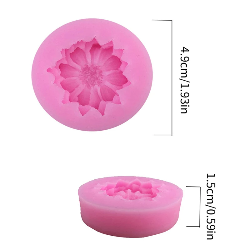 1Pc Daisy Flower Shape Silicone Mold DIY Pastry Cupcake Chocolate Soap Bakeware Mould Fondant Cake Sugar Art Decoration Tools