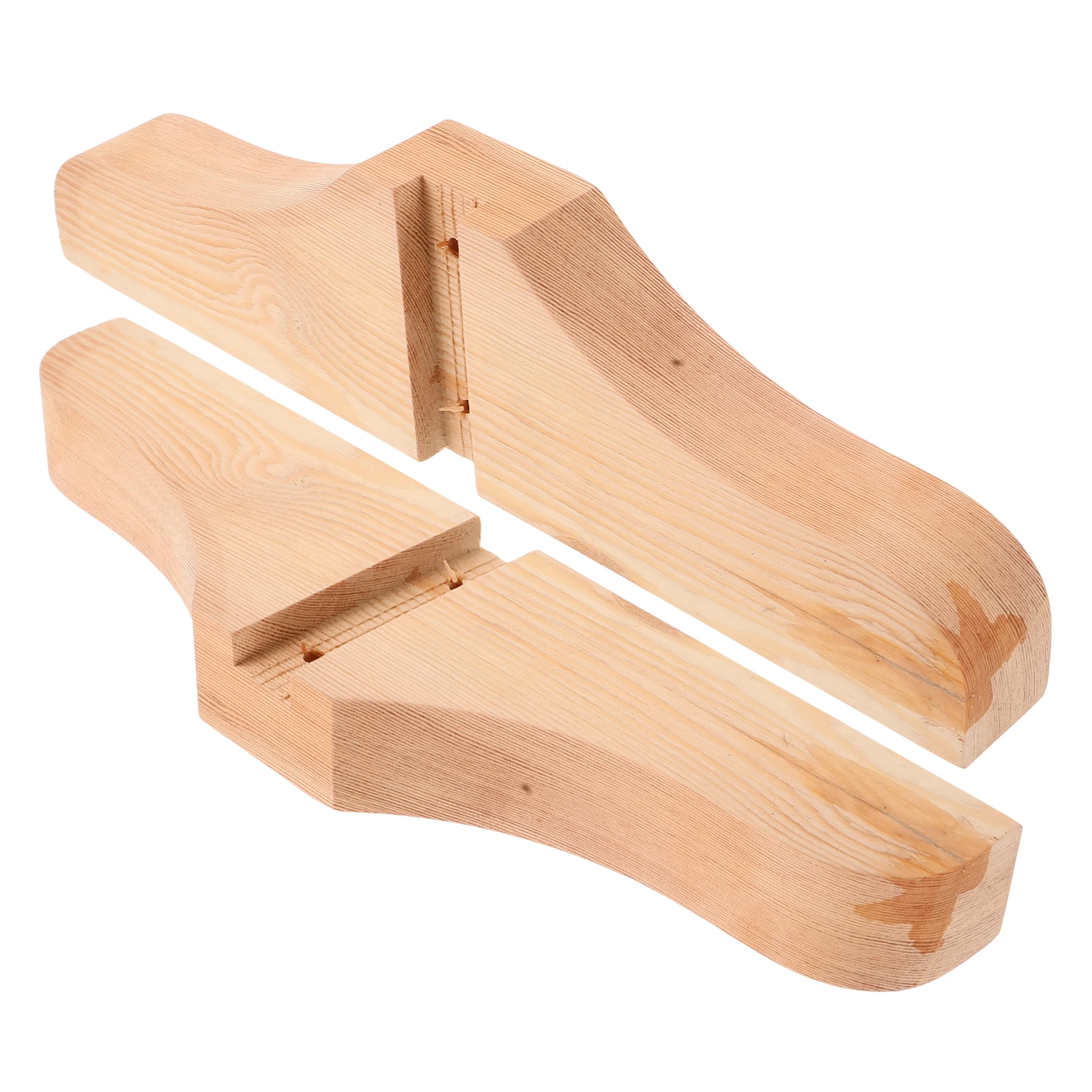 2pcs Japanese Design Screen Bracket Reinforcement Base Sturdy Wood Feet Stable Floor Support Home Office Hotel Decorative