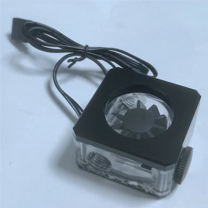 

GW-Water Cooling Flow Meter RGB Water Flow Meter G1/4Inch Flow Meter System For PC Gaming Water Cooling Building Titanium