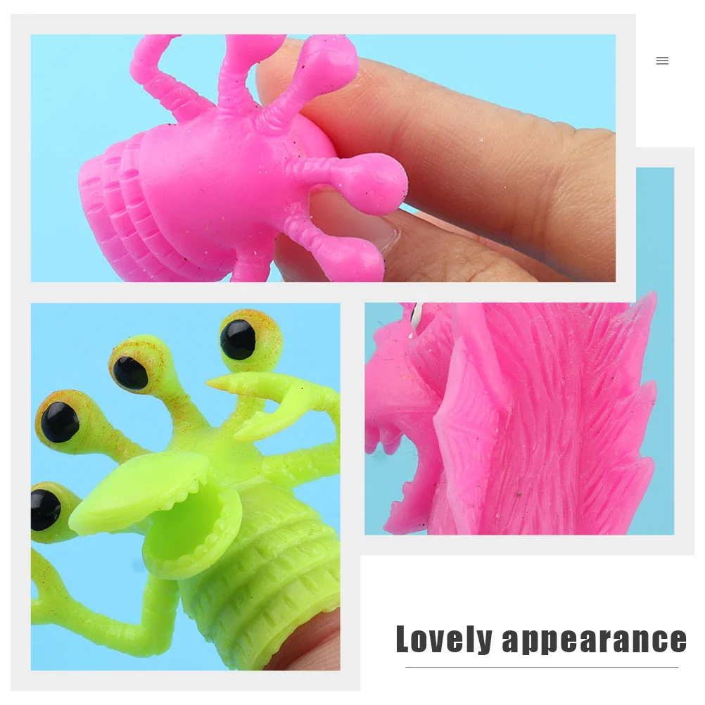 6 Pcs Puppet Gloves Lovely Hand Puppets for Kids Child Toys Squeeze Puzzle Toddler Interesting Parent-child Interaction