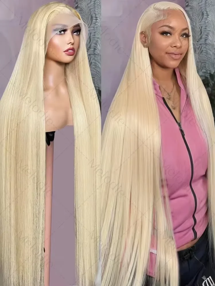 Straight 30 inch lace front Wig 613 Blonde 13x6 hd lace frontal human hair wig Pre Plucked Colored Wigs human hair Cheap on Sale