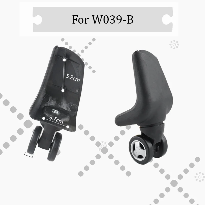 

For W039-B Luggage Wheel Replacement Kit 360° Silent Swivel Wheels Durable Universal Type Suitable for Luggage Repair Parts