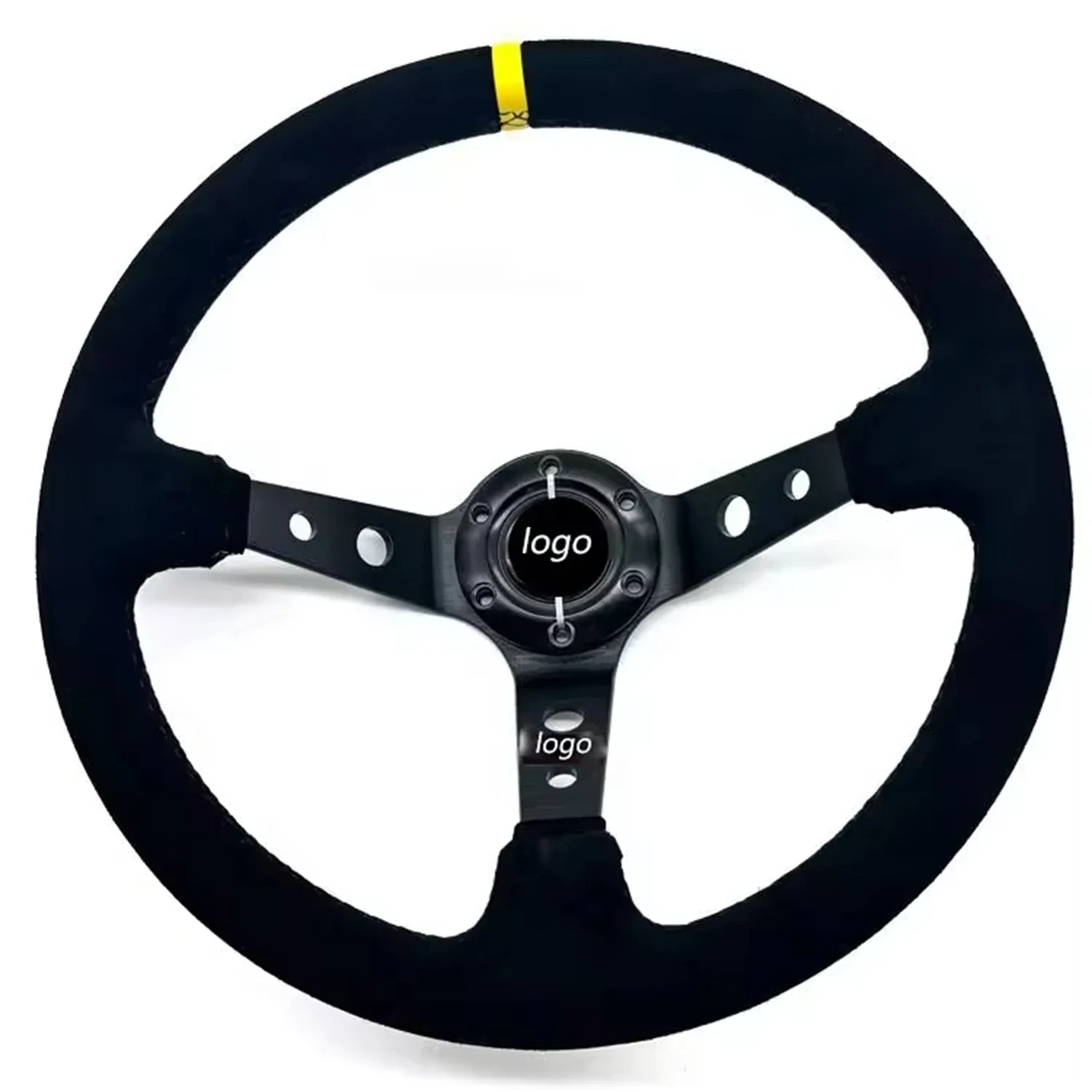 

Suede 350mm oxidation bracket steering wheel for car