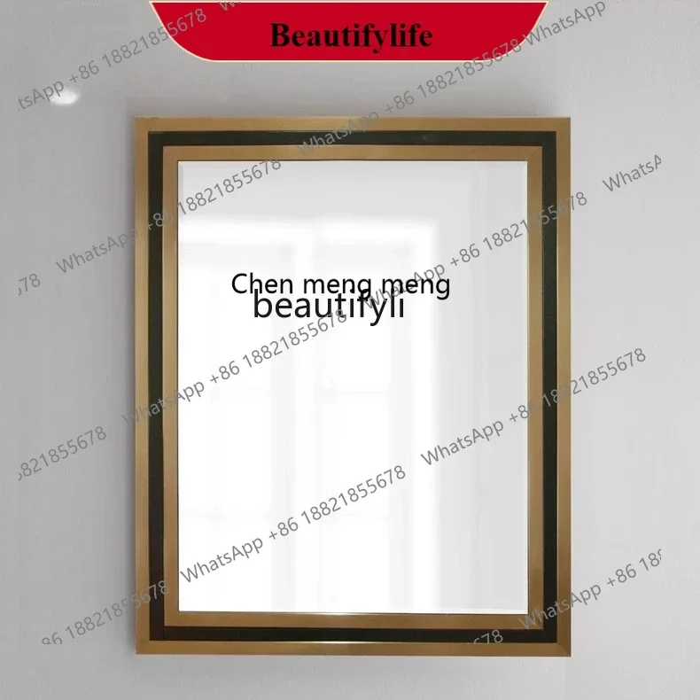 

G153 Nordic bathroom mirror wall hanging washing and dressing bathroom mirror, entrance decorative mirror