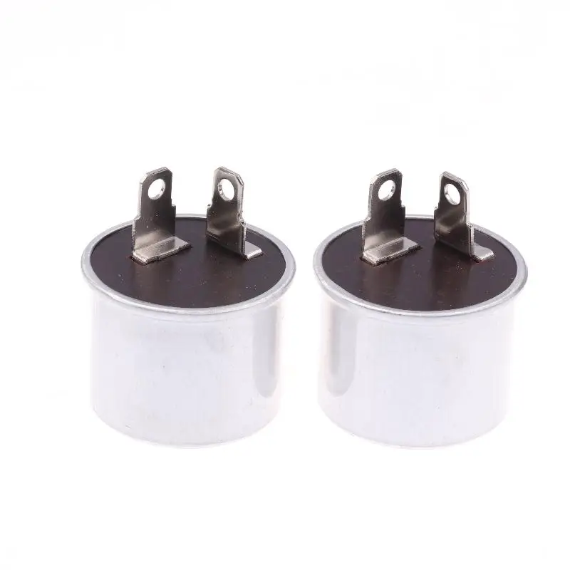 2/5Pcs 12V 40A 2 Pin Flasher Relay For Cars Motorcycle Vans Fixing Turn Signal LED Blinking Issues Accessories