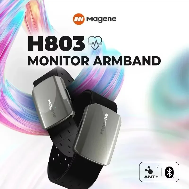 Magene H803 Bike Arm Heart Rate Sensor Dual Mode ANT+ And Bluetooth For Bicycle Computer  Wahoo Garmin Bryton