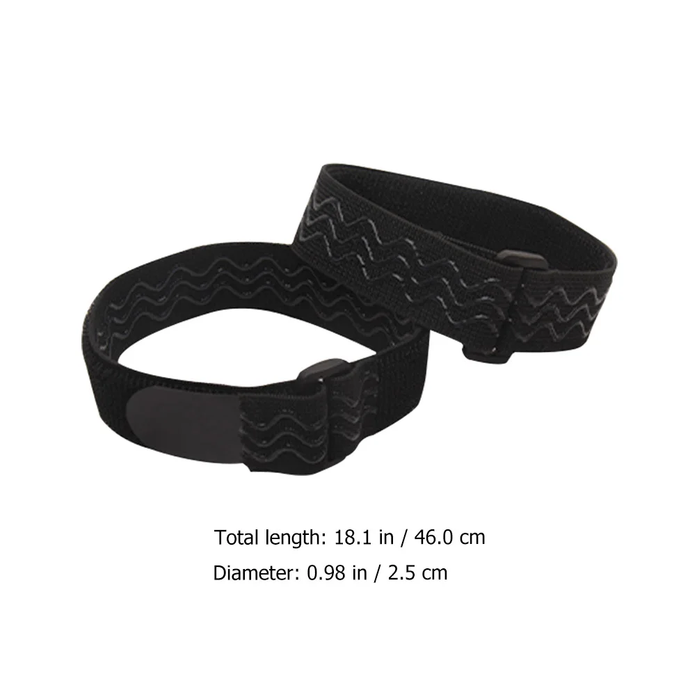 1 Set Black Anti-Slipping Elastic Boot Straps Adjustable Self-Adhesive Bands Binding High Boot Accessories Invisible Wrinkle