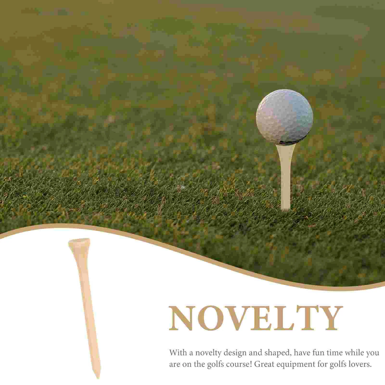 100 Pcs Golfing Accessories Ball Tray Balls Holding Nail White Wood Wooden Tees