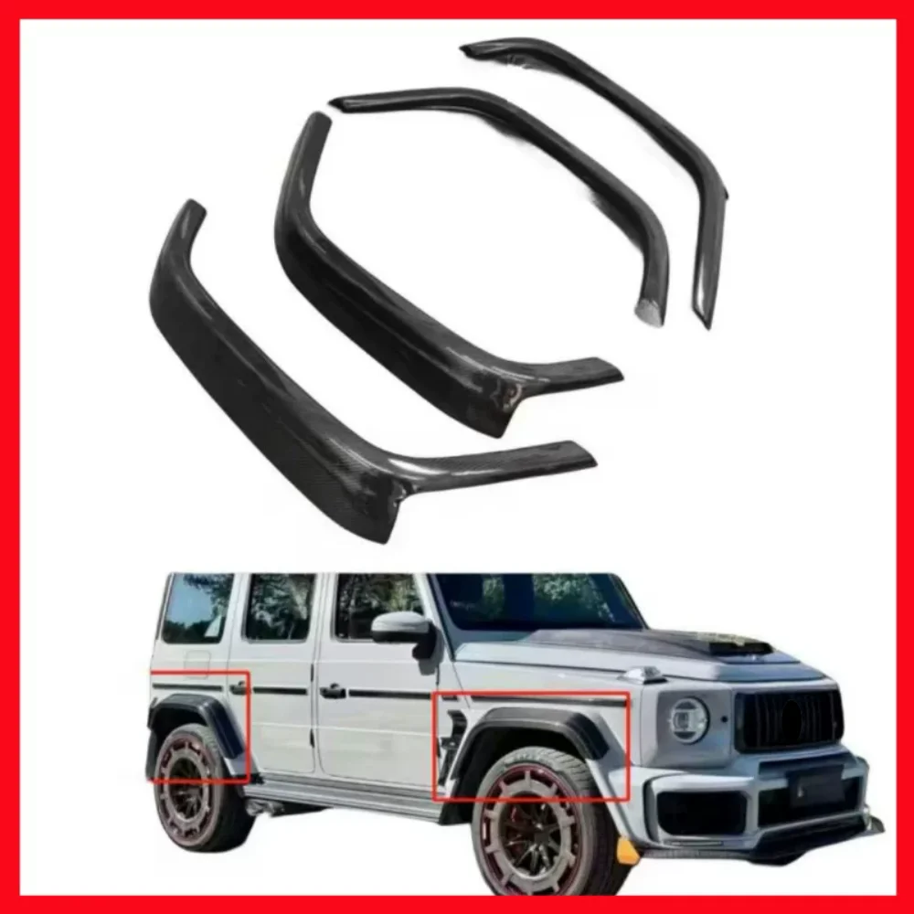 Carbon Fiber Wheel Eyebrow Flares Arch for For Mercedes-Benz G Class G350 G400 G500 G550 G63 Modified G900 Protector Mudguard