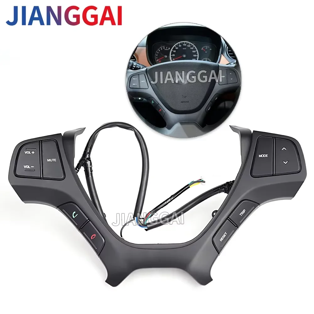 Car Steering Wheel Switch For Hyundai i10 2014 2015 2016 2017 Steering Wheel Audio Control Buttons Accessories