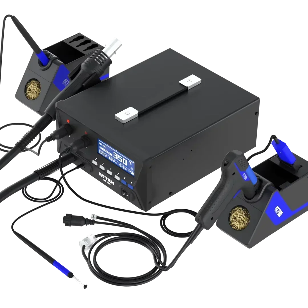 

In stock ATTEN MS-900 4 in 1 Repair System Hot Air Rework Station Soldering Iron Suction Tin Pick up Pen Desoldering Station
