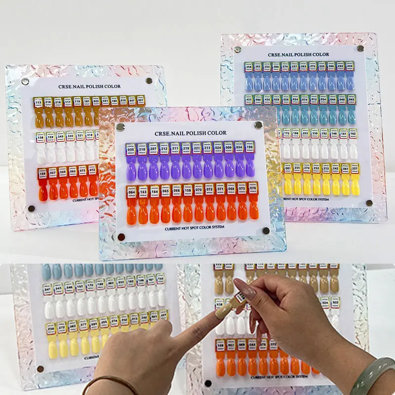 

Подставка для демонстрации магнитных наконечников для дизайна ногтей на 24/36/48/60 цветов, пустая доска для образцов гель-лаков, маникюрные образцы, инструменты для тестирования и примерки.