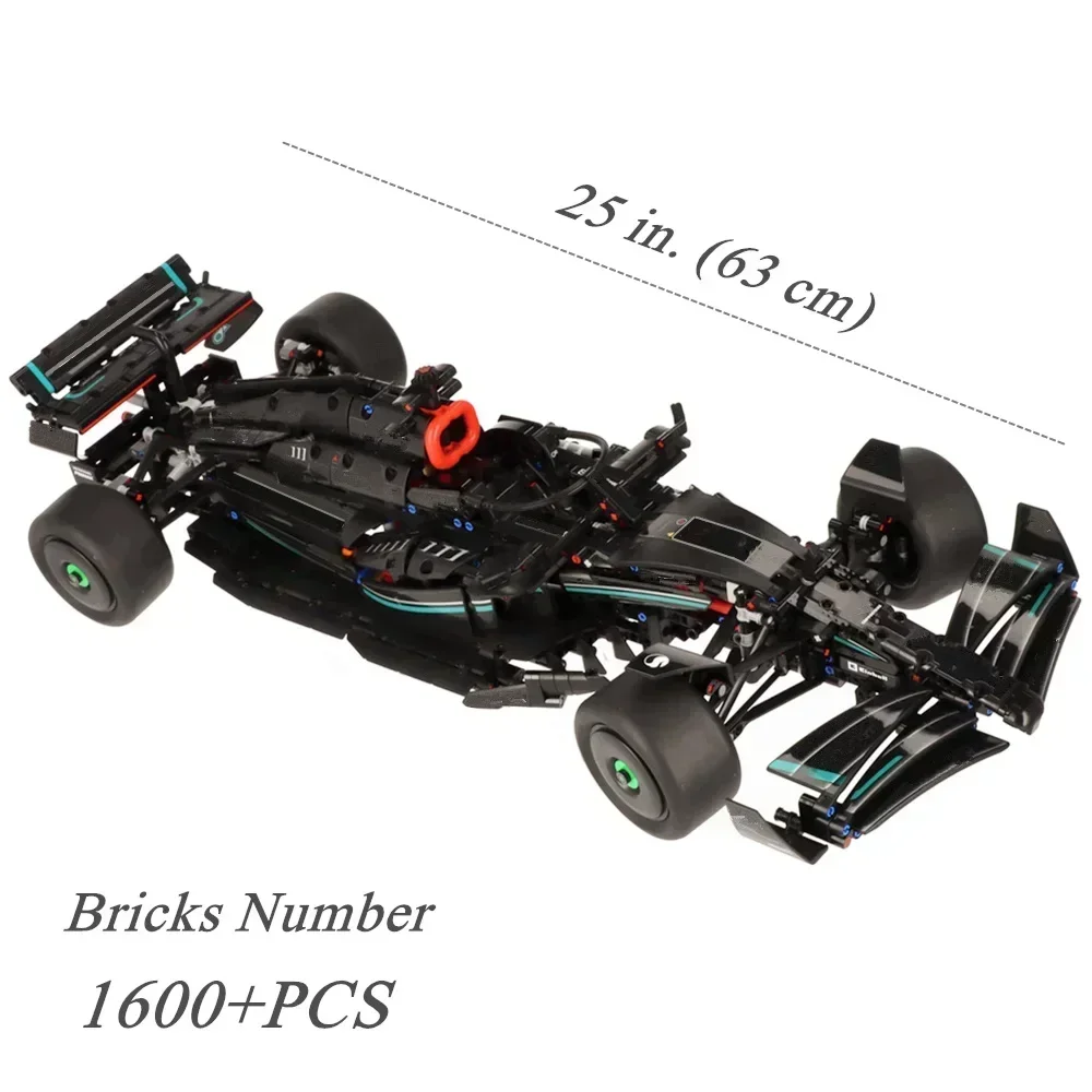 Miniso disney 1:8 f1 blockiert spielzeug formel 1 geschwindigkeit rennsport auto hyper car MOC-42171-42141 modell baustein ziegel geschenkset