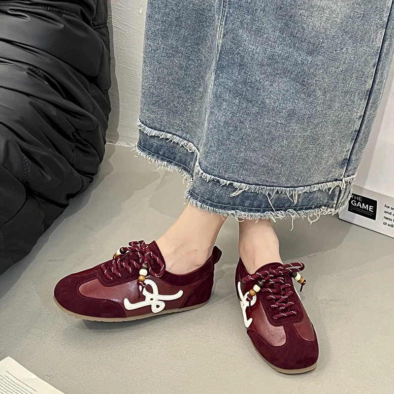 Women's Retro Trainer Shoes - Casual, Height-Increasing, Autumn Style, Flat Sole, Soft & Versatile