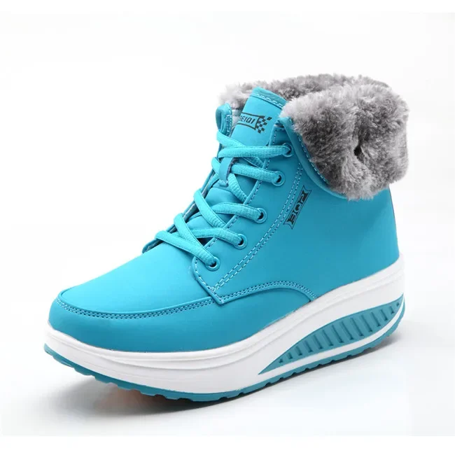 High Quality Waterproof Winter Women Boots Warm Plush Women's Snow Boots Outdoor Non-slip Sneakers Fur Platform Ankle Boots