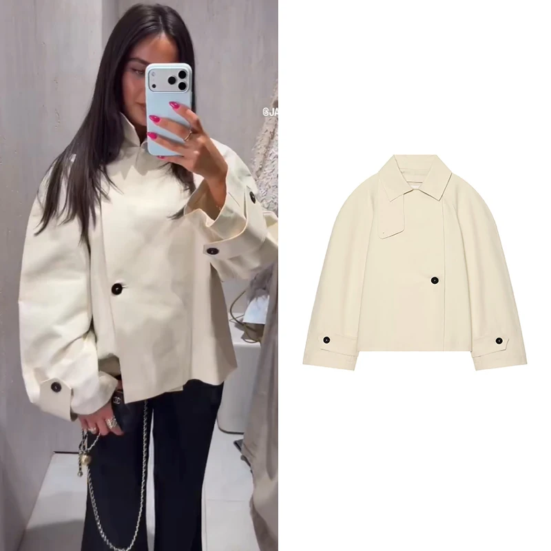 Autumn Women's Jackets & Coats 2026 New Fashion Loose Short Warm Trench Coats Women's Autumn Chic Youth Street Holiday Jackets