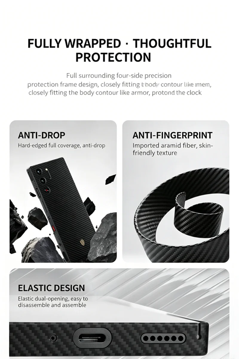 Carbon Fibre Case For Redmagic - Redmagic Tablet Accessories review and price