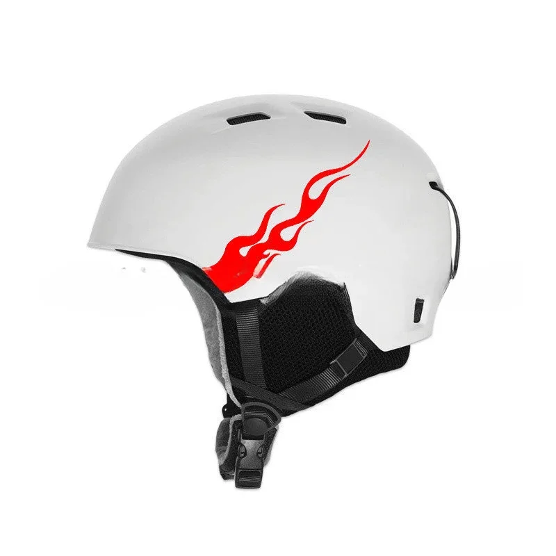 

Motorcycle Helmet Universal Waterproof Flame Electric Vehicle Sticker Personalized PVC Modified Flame Totem Helmet Sticker