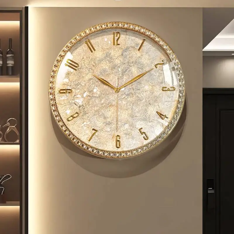 Home Cozy Wall Clock Gaming Decoration Quiet Luxury Wall Clock Premium Large Mecanismo Reloj Pared Furniture Aesthetic