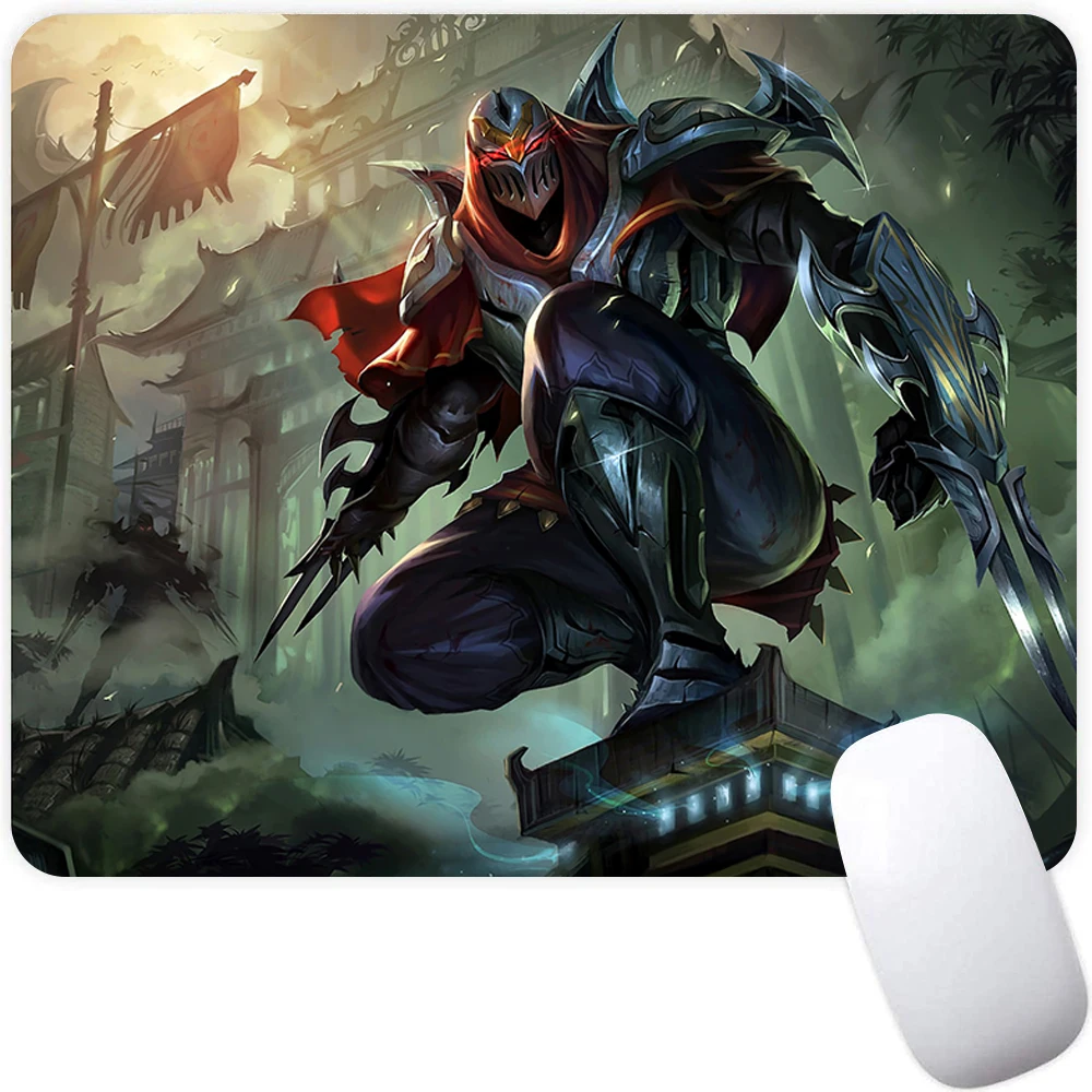 League of Legends Zed Small Gaming Mouse Pad Computer Mousepad Gamer Mouse Mat Laptop Mausepad XXL Carpet Keyboard Mat Desk Pad