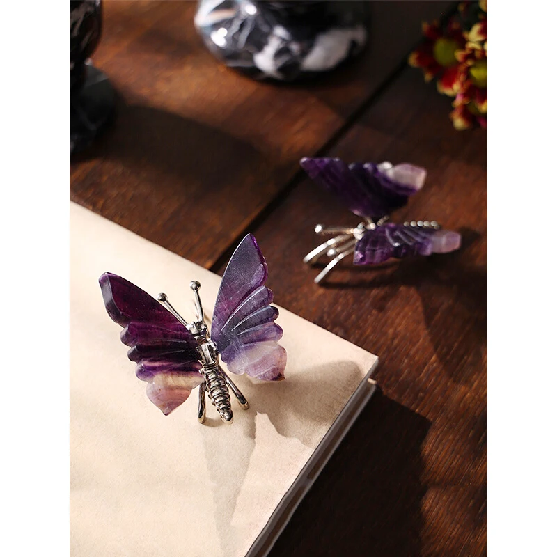 Art Home Luxury Wind High Sense Creative Paperweight Living Room Table Decorations Butterfly Small Ornaments Gifts