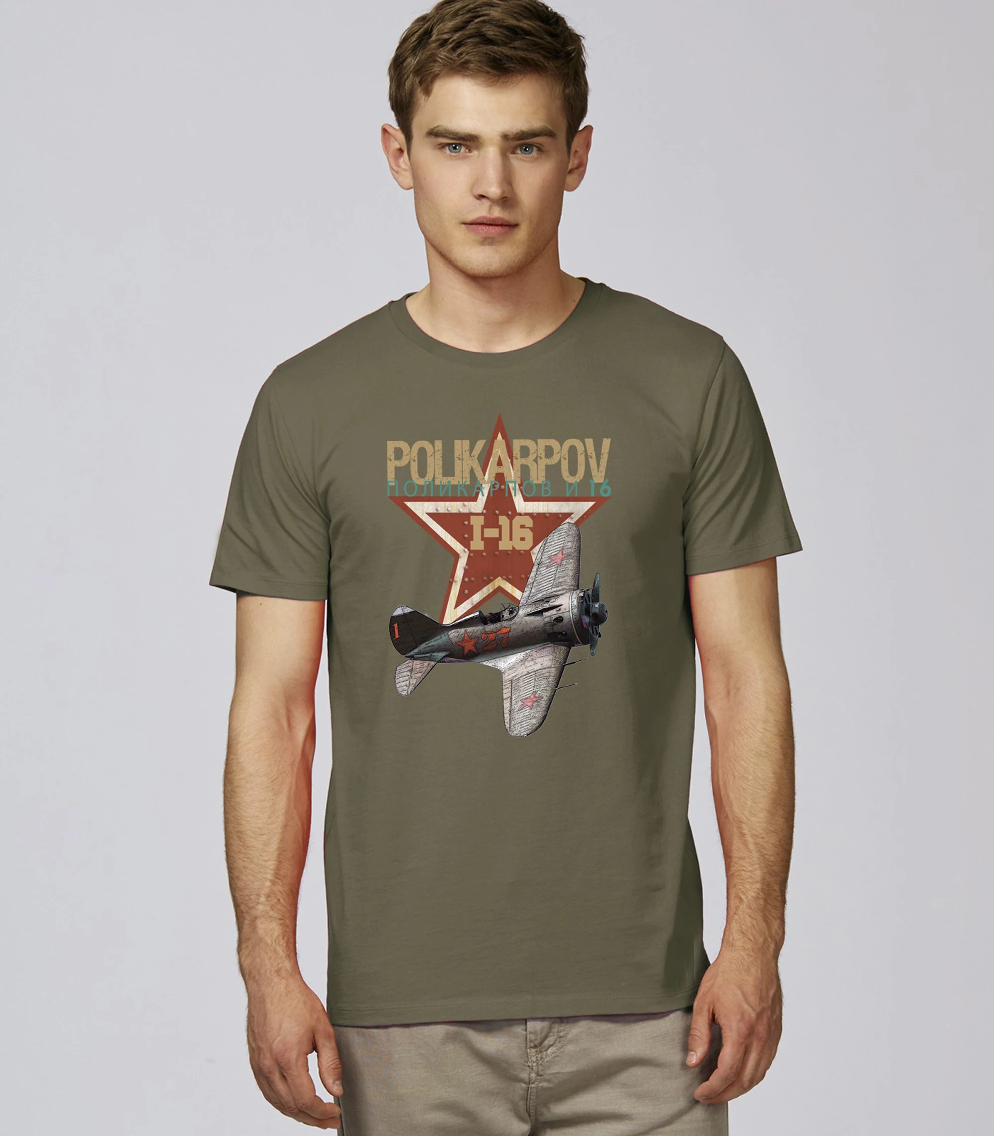 WWII Soviet Air Force Polikarpov I-16 Fighter T-Shirt. Summer Cotton O-Neck Short Sleeve Mens T Shirt New S-3XL