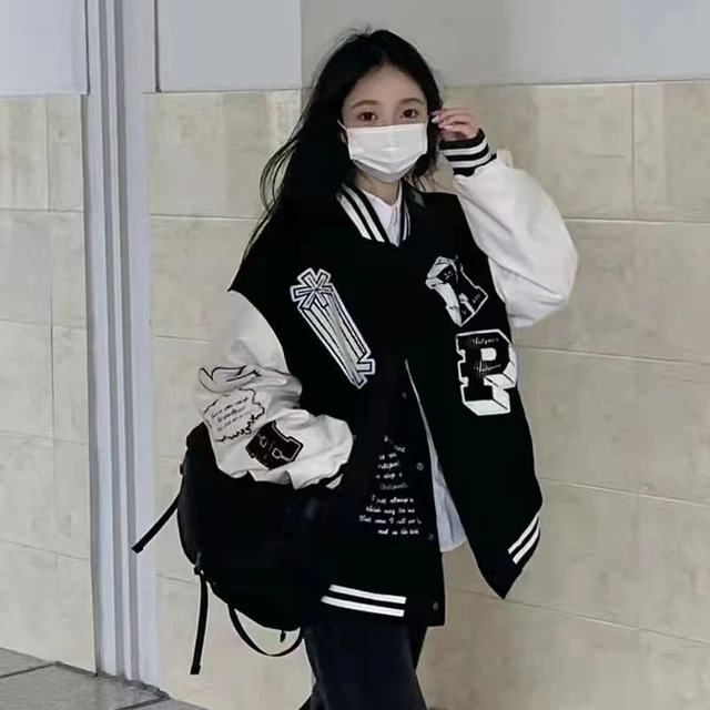 Baseball Jacket Japanese Women Oversized Jackets Street Style Jackets Aliexpress
