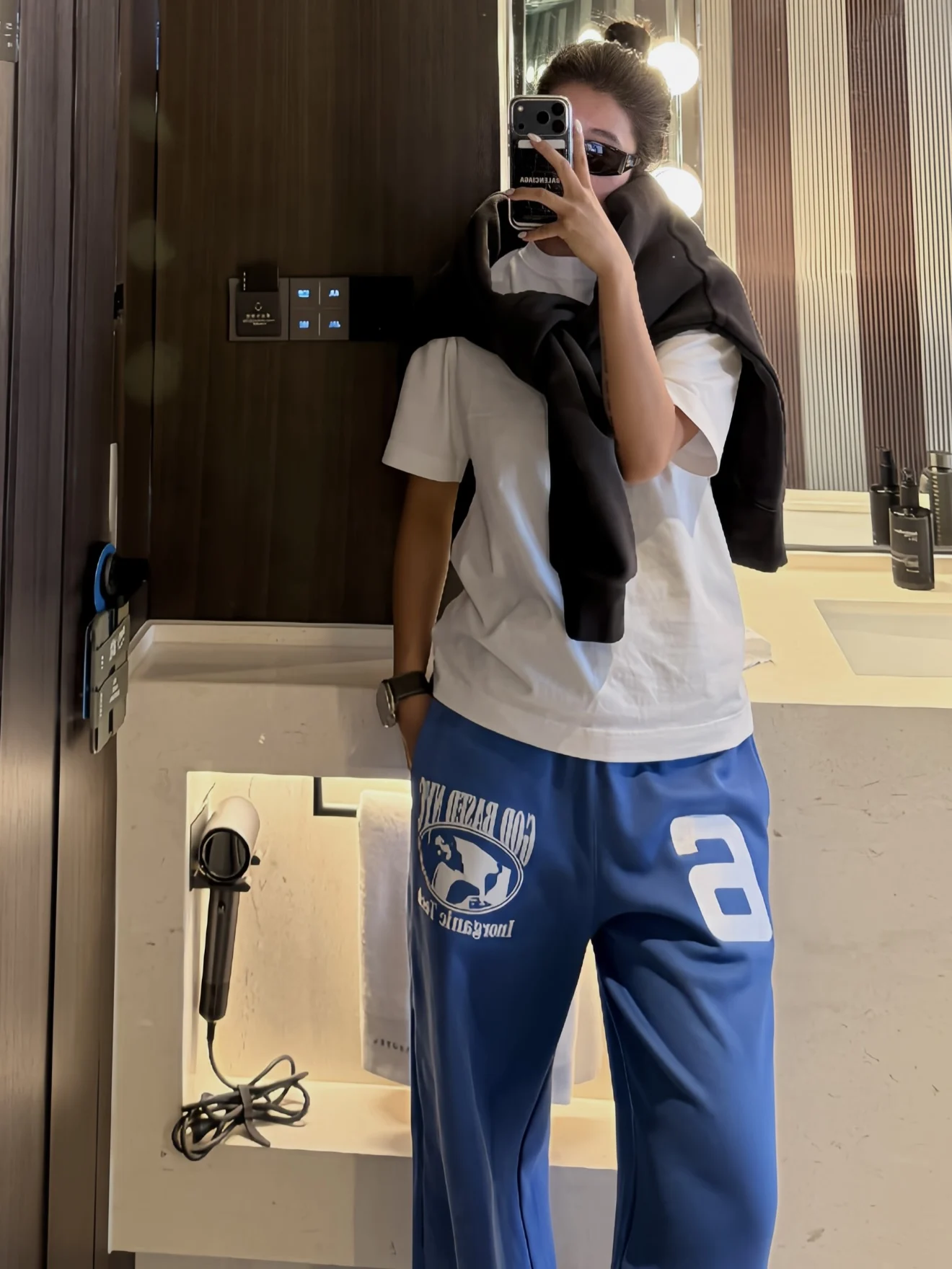 

Warm Casual Pants American Streetwear Embroidered Floing Print Lazy Sle Men's Autumn Winter Loose Fit Comfortable Trousers