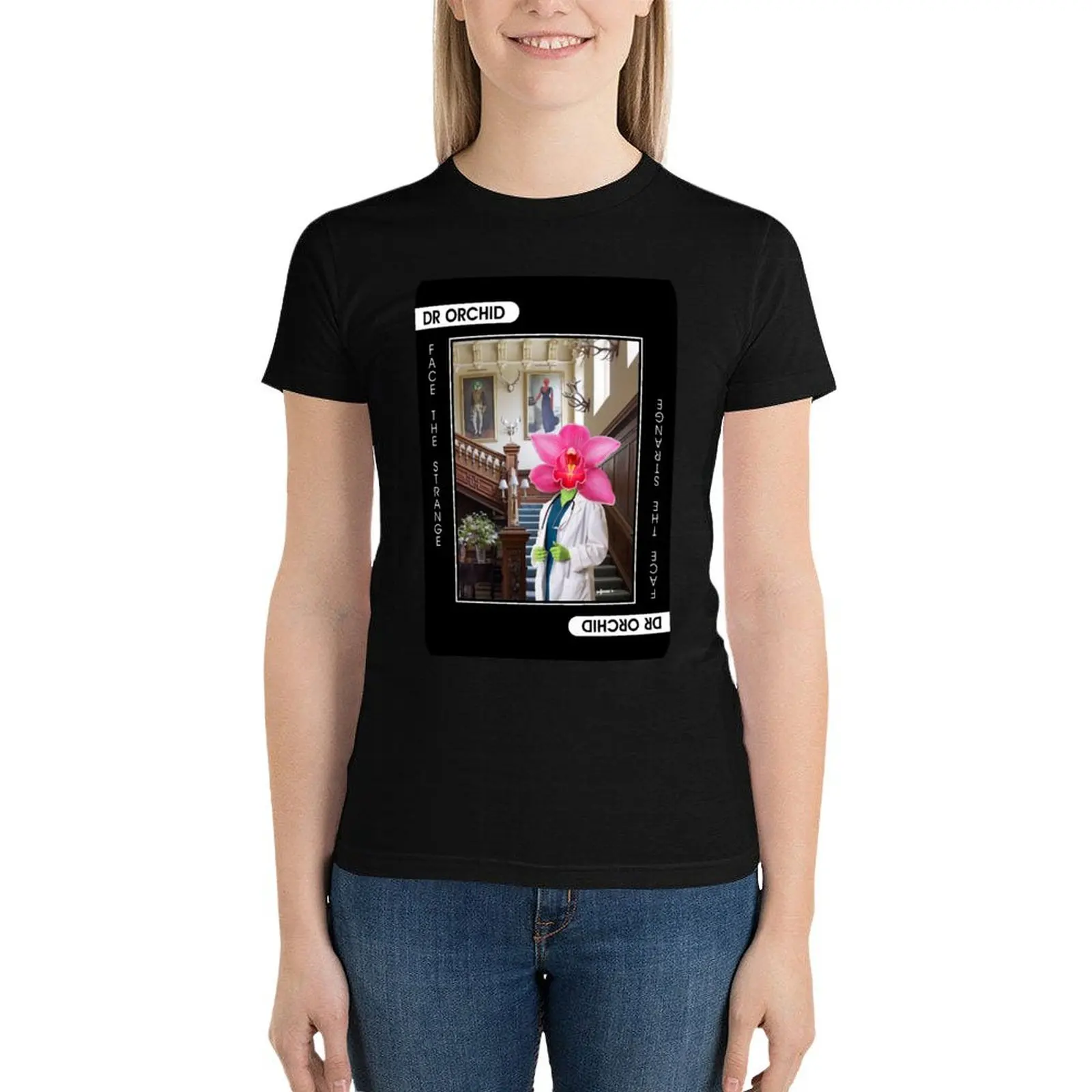 

Dr Orchid T-Shirt summer clothes cute tops oversized t-shirts for Women graphic tees funny