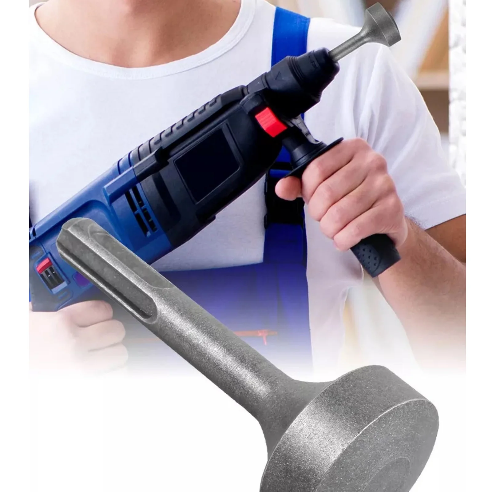 SDS Plus Ground Rod Driver Tool for Rotary Hammer Forged Steel Earth Stake Driver Bit 10mm Shank For Bosch DeWalt Hilti