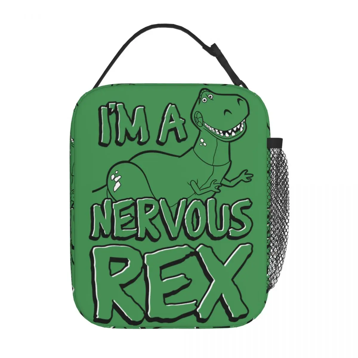 Toy Story Im A Nervous Rex Insulated Lunch Bag Cooler Bag Reusable High Capacity Tote Lunch Box Bento Pouch College Travel